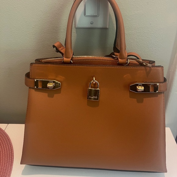 Aldo Handbags - Aldo Chic Rich Brown Satchel (NWOT, includes long shoulder strap)